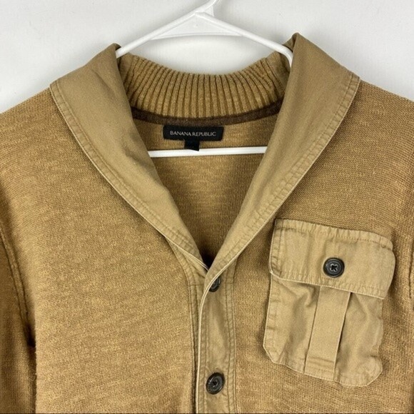 Banana Republic Cardigan Sweater Womens Medium Pockets Casual Ladies Sweater - Picture 4 of 7